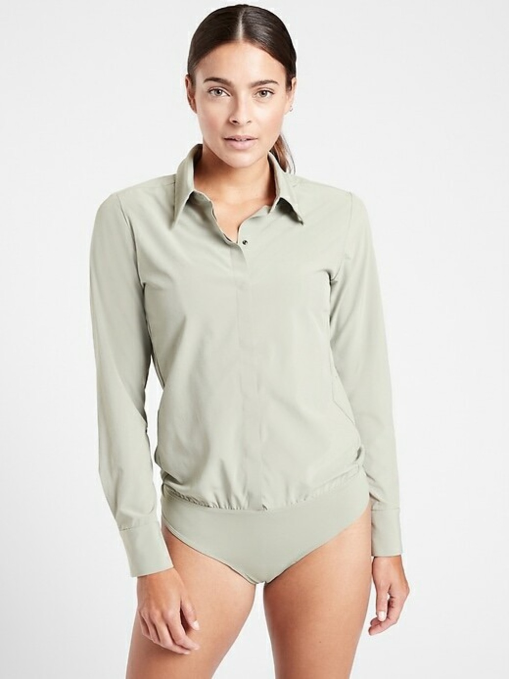 sage green Athleta River North Bodysuit